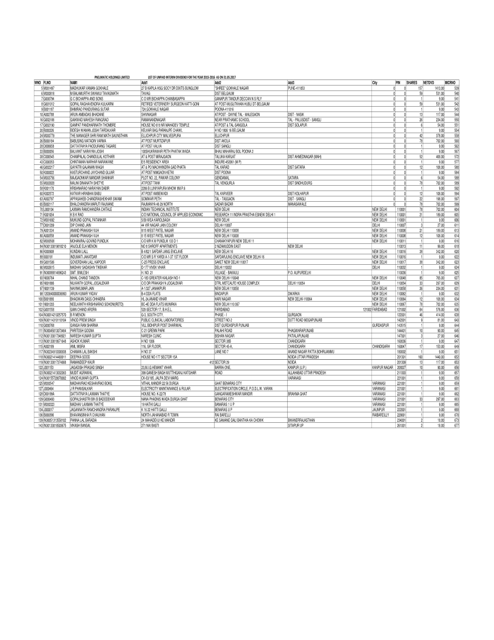 Pneumatic Holdings Limited