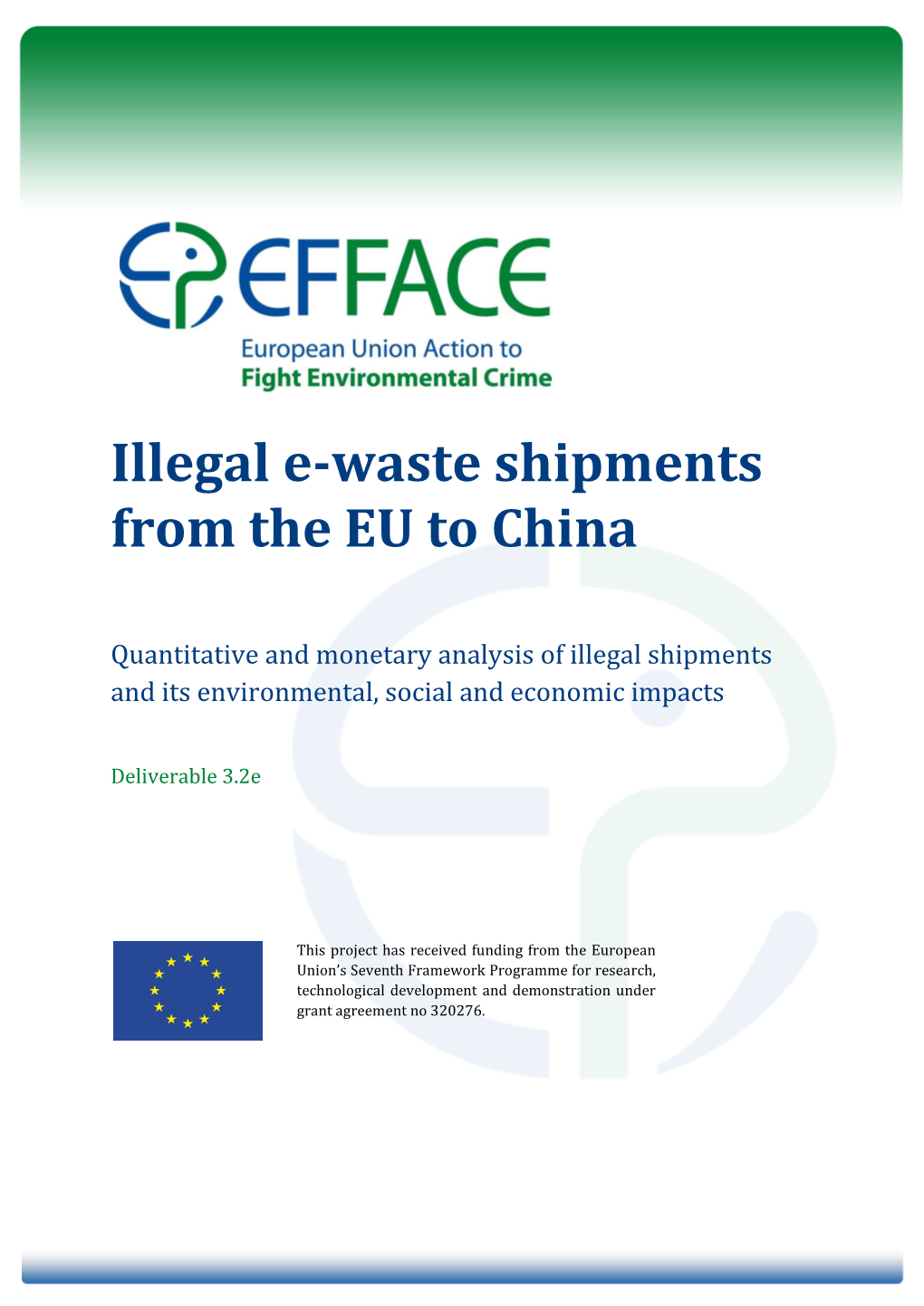 Illegal E-Waste Shipments from the EU to China