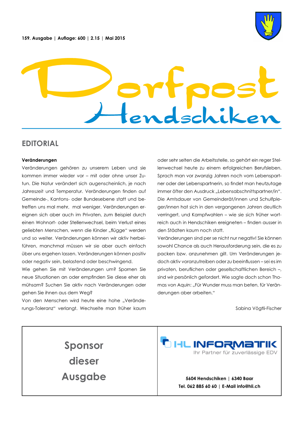 Dorfpost Hendschiken