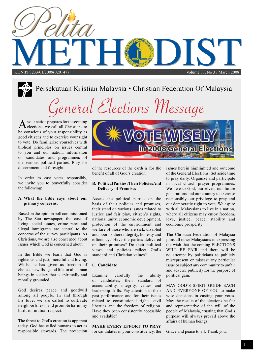 General Elections Message