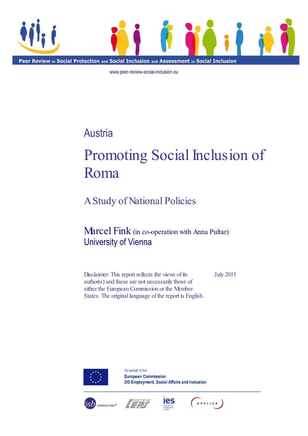 Promoting the Social Inclusion of Roma