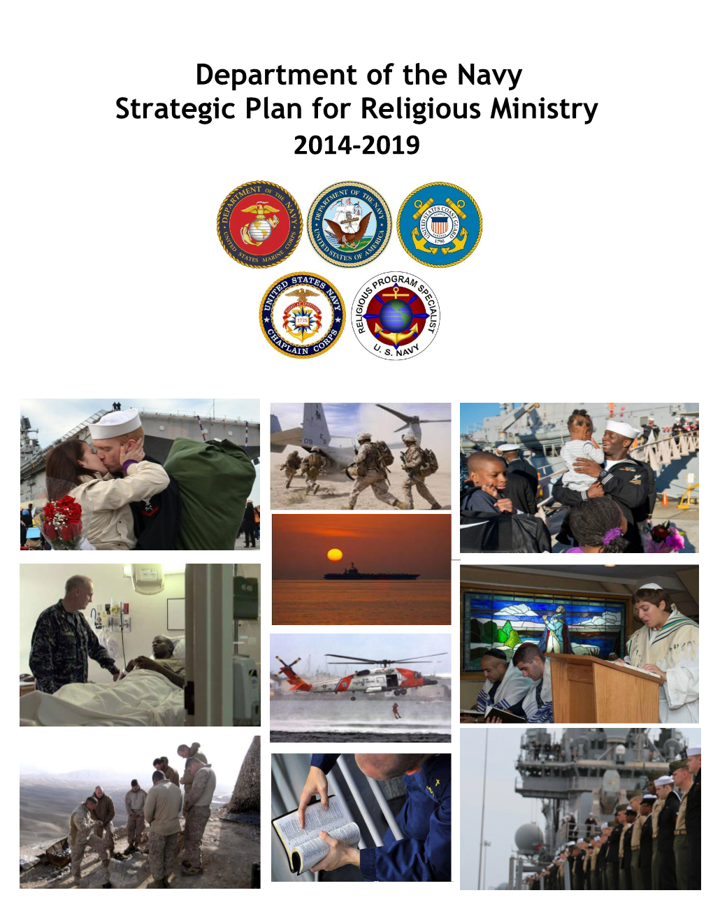 Department of the Navy Strategic Plan for Religious Ministry 2014-2019