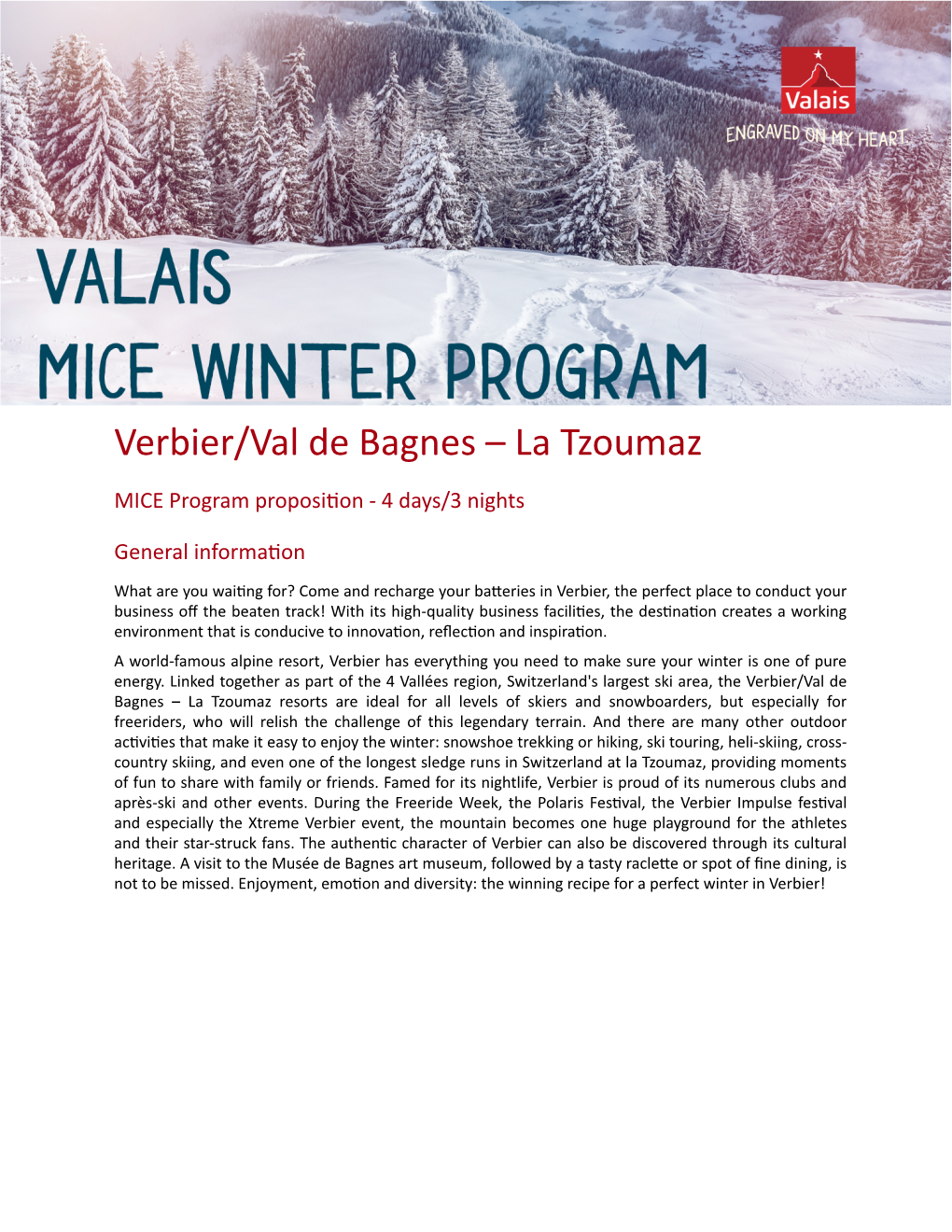 Verbier/Val De Bagnes – La Tzoumaz