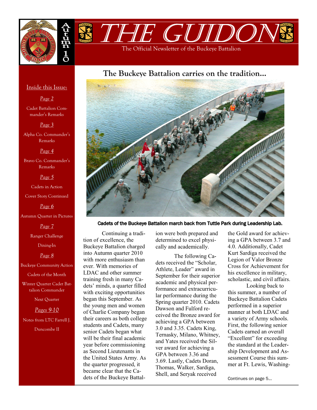 THE GUIDON the Official Newsletter of the Buckeye Battalion