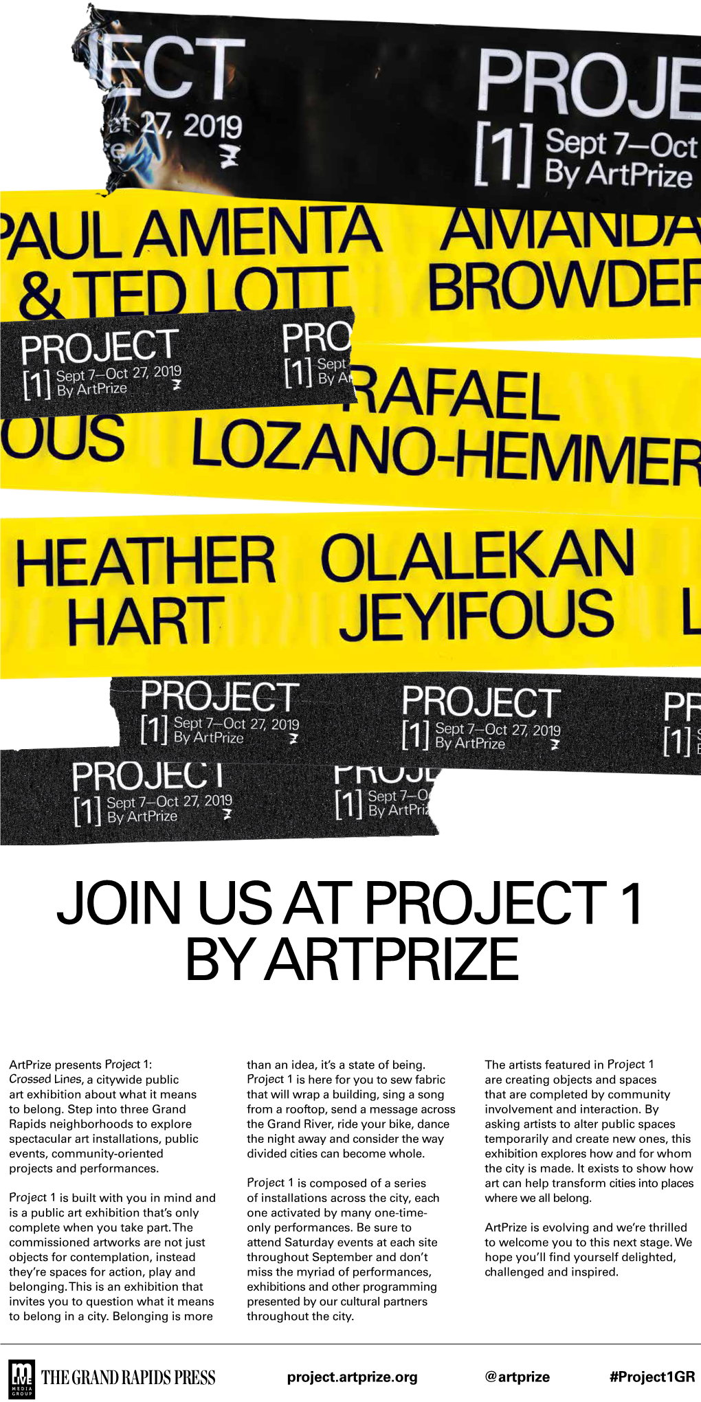 Join Us at Project 1 by Artprize