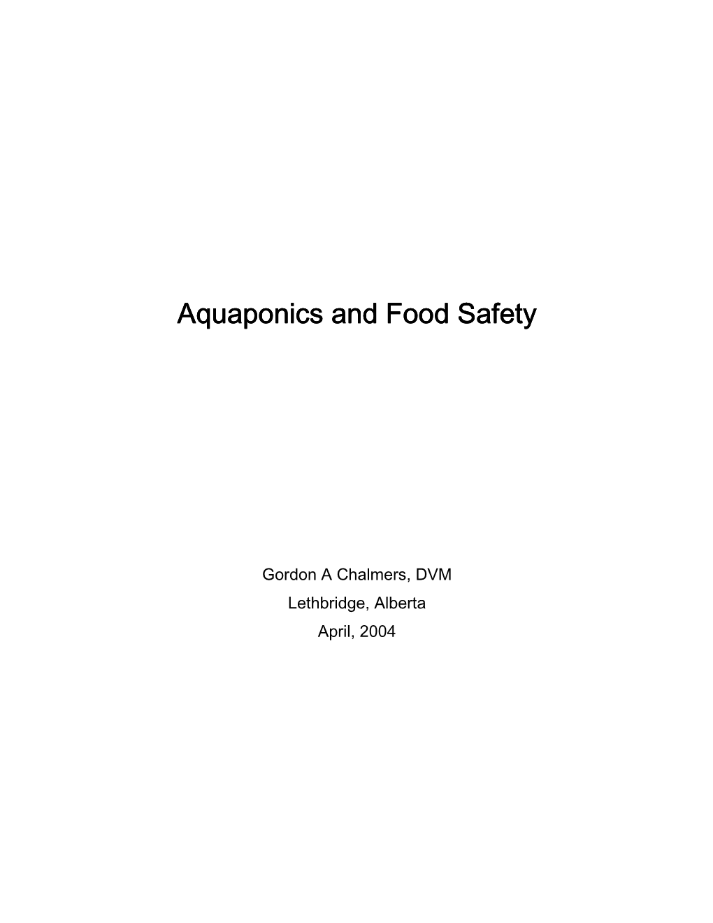 Aquaponics and Food Safety.Pdf