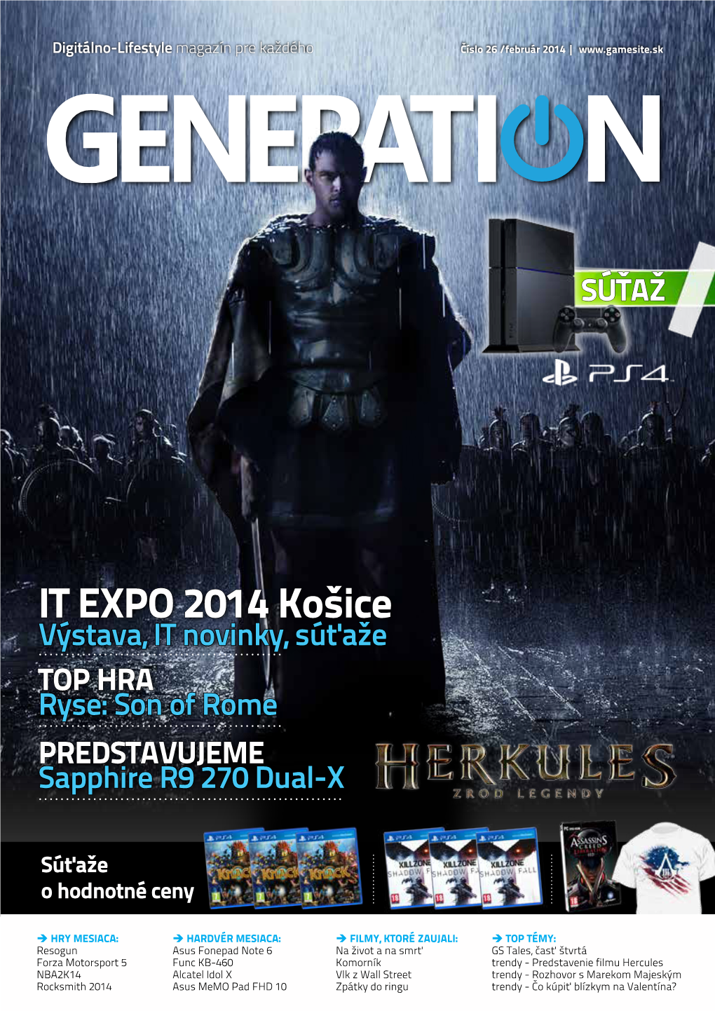 IT EXPO 2014 Košice Výstava, IT Novinky, Súťaže TOP HRA Ryse: Son of Rome PREDSTAVUJEME Sapphire R9 270 Dual-X