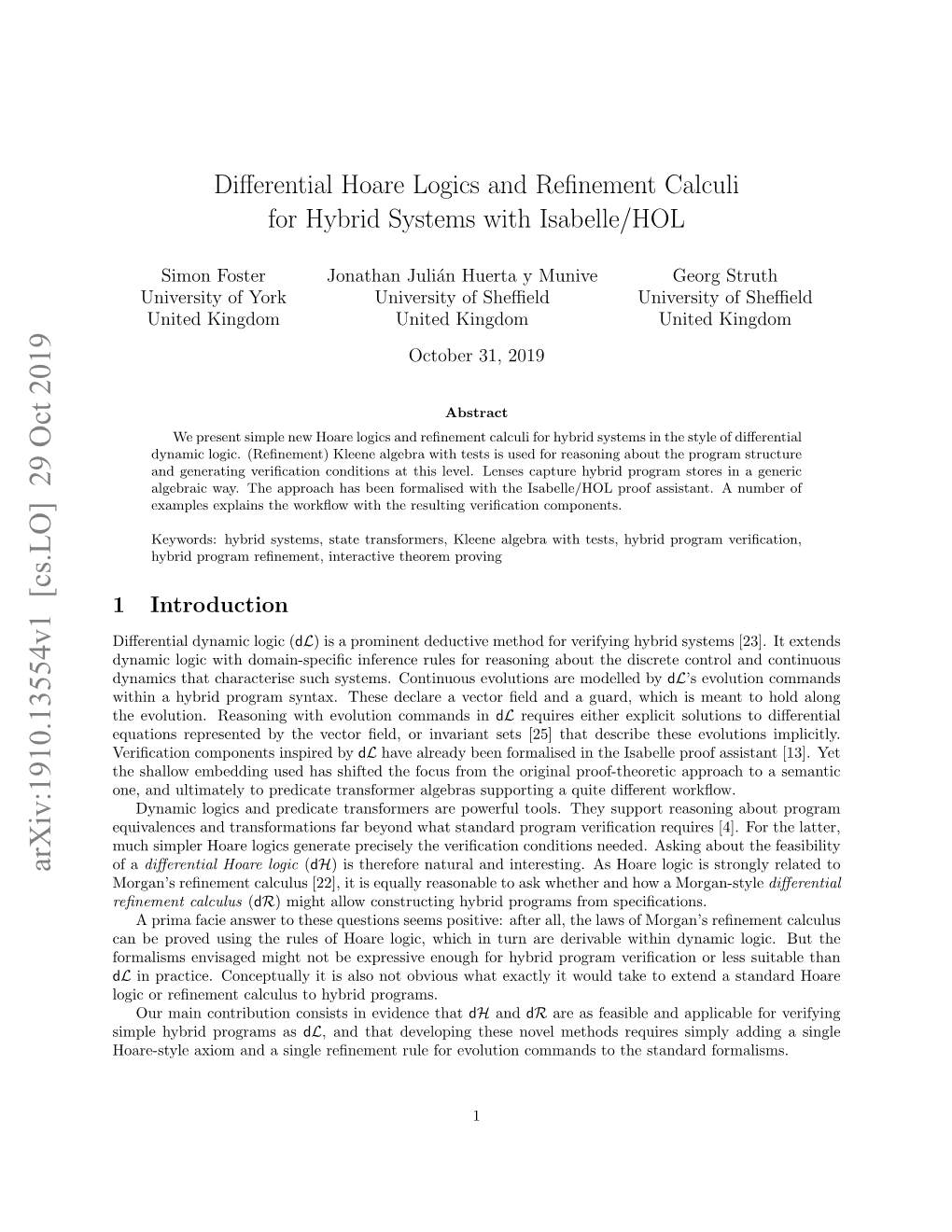 Differential Hoare Logics and Refinement Calculi for Hybrid