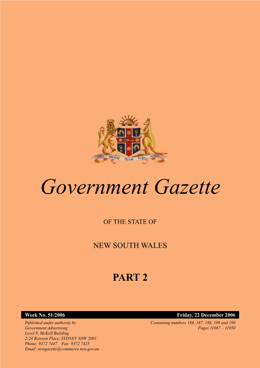 Government Gazette