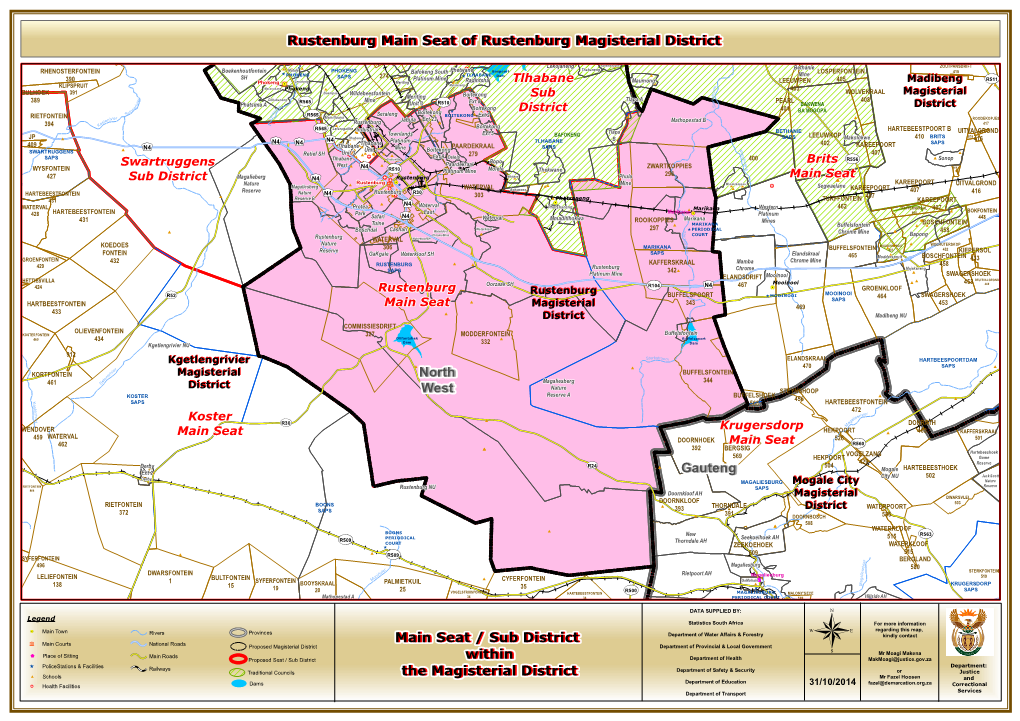 Rustenburg Main Seat of Rustenburg Magisterial District