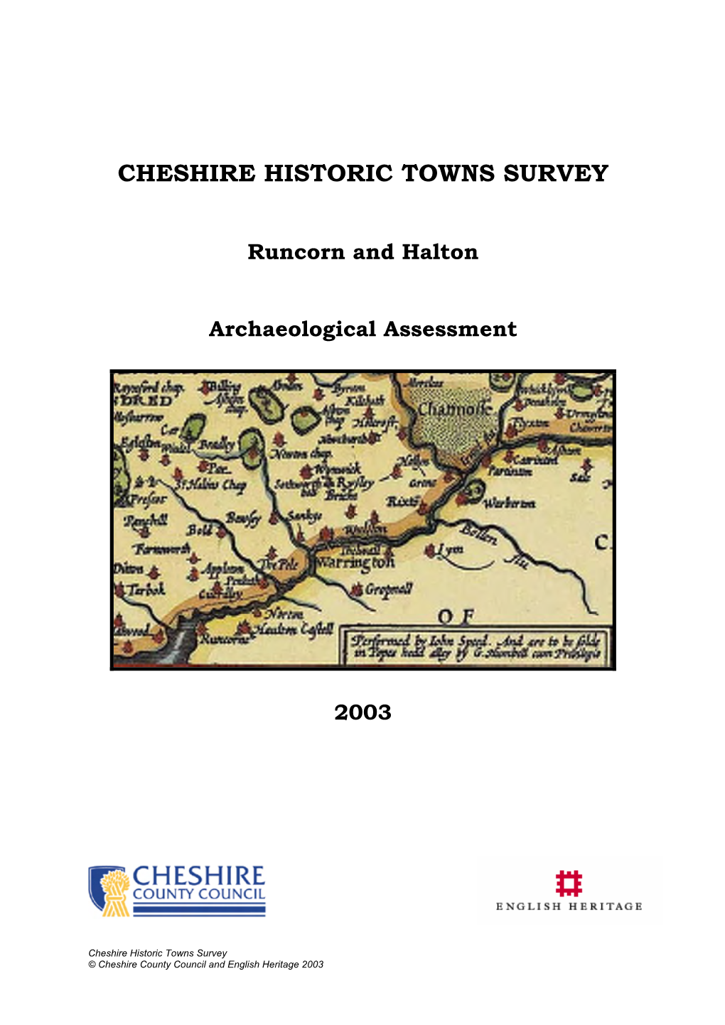 Runcorn and Halton Archaeological Assessment