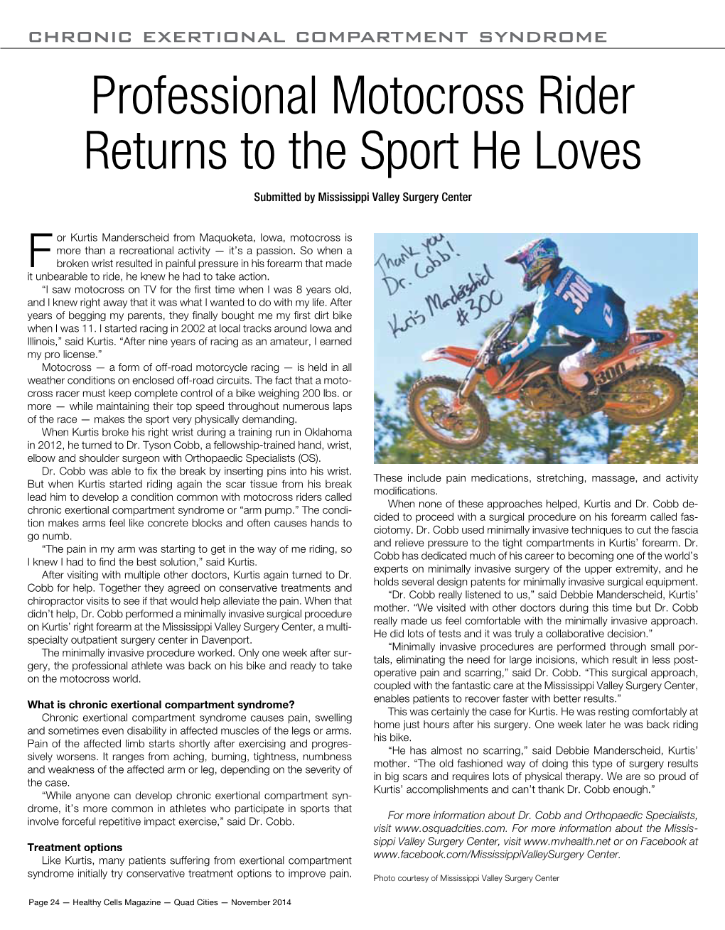 Professional Motocross Rider Returns to the Sport He Loves
