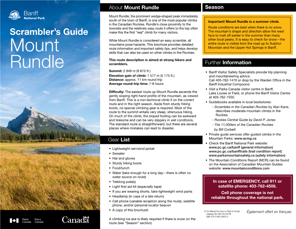 Scrambler's Guide Mount Rundle