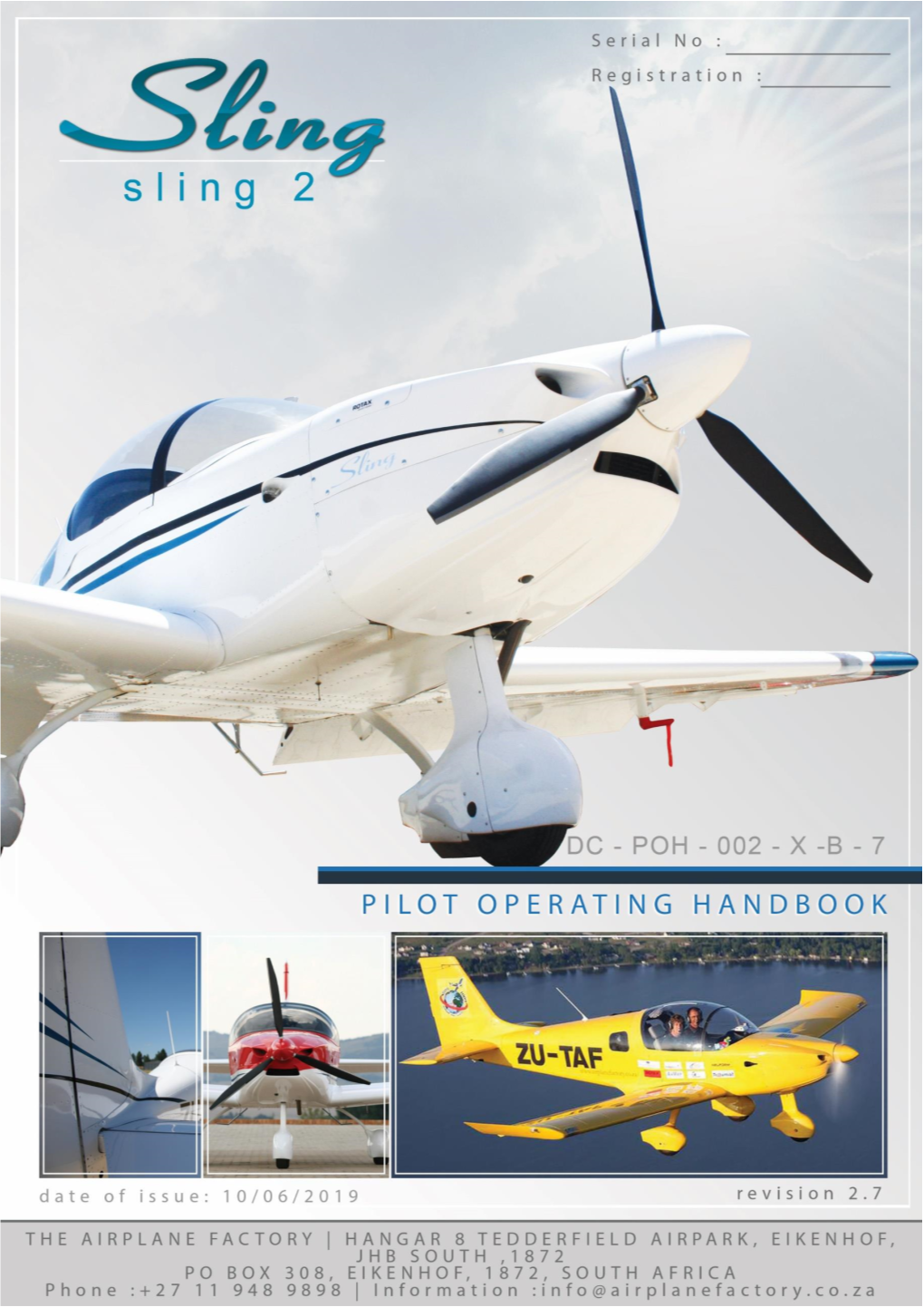Airplane Factory SLING 2 Pilot Operating Handbook
