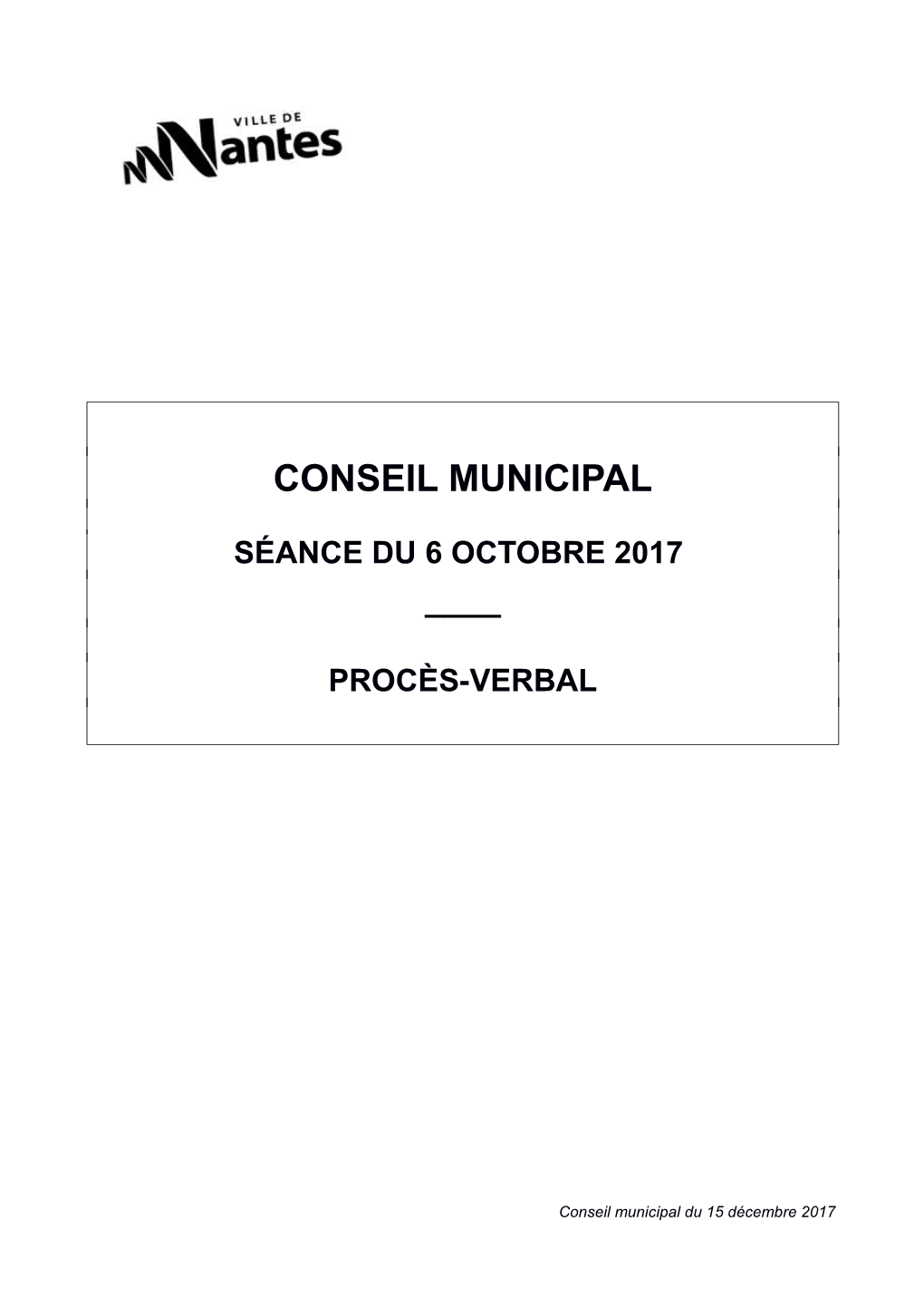 Conseil Municipal