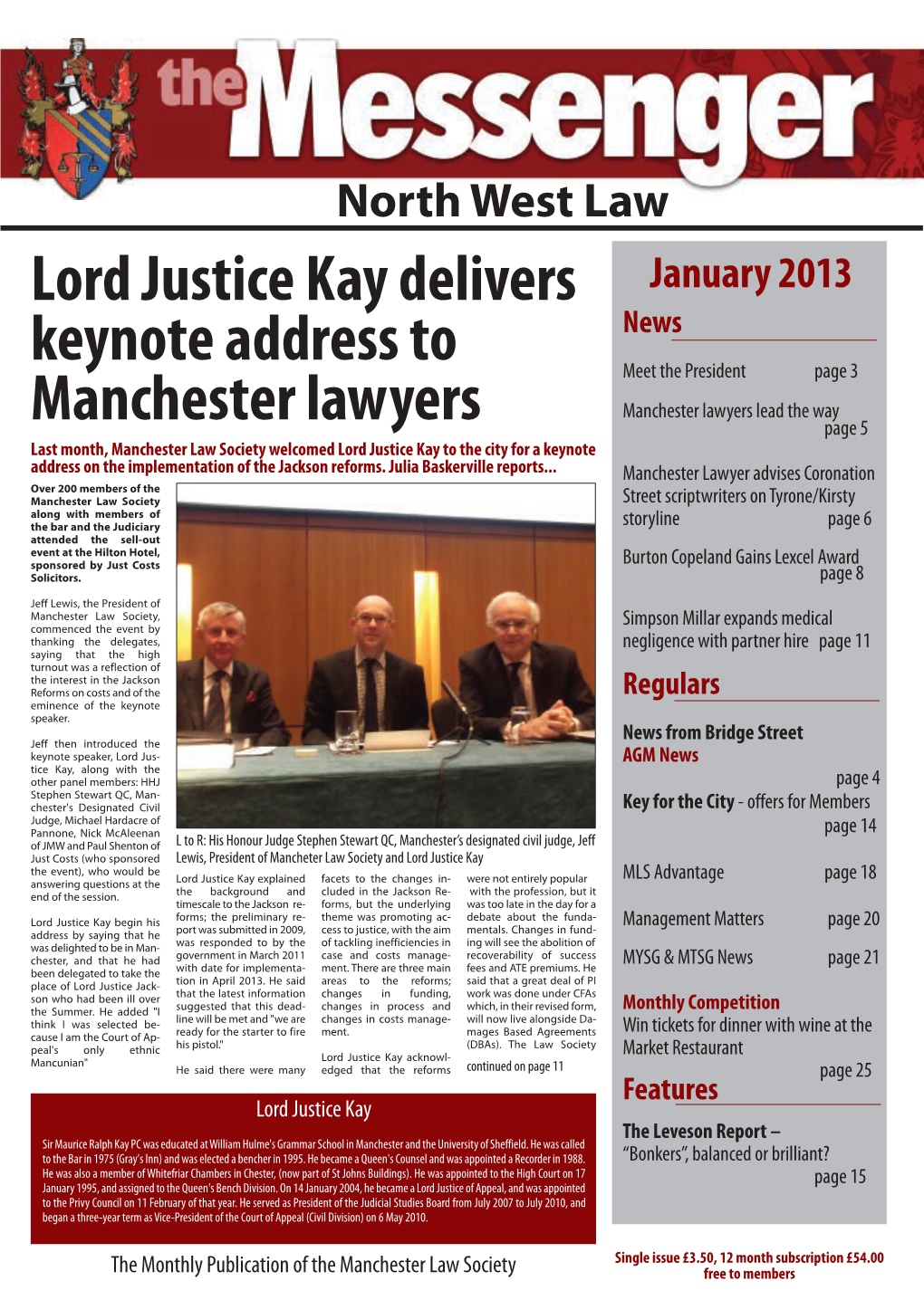 Lord Justice Kay Delivers Keynote Address to Manchester Lawyers