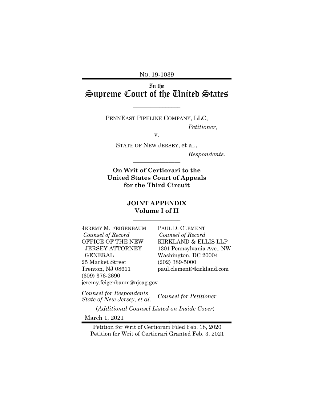 Document Restricted - Court Only) (Ca3kr) (Entered: 01/25/2019) JA 34