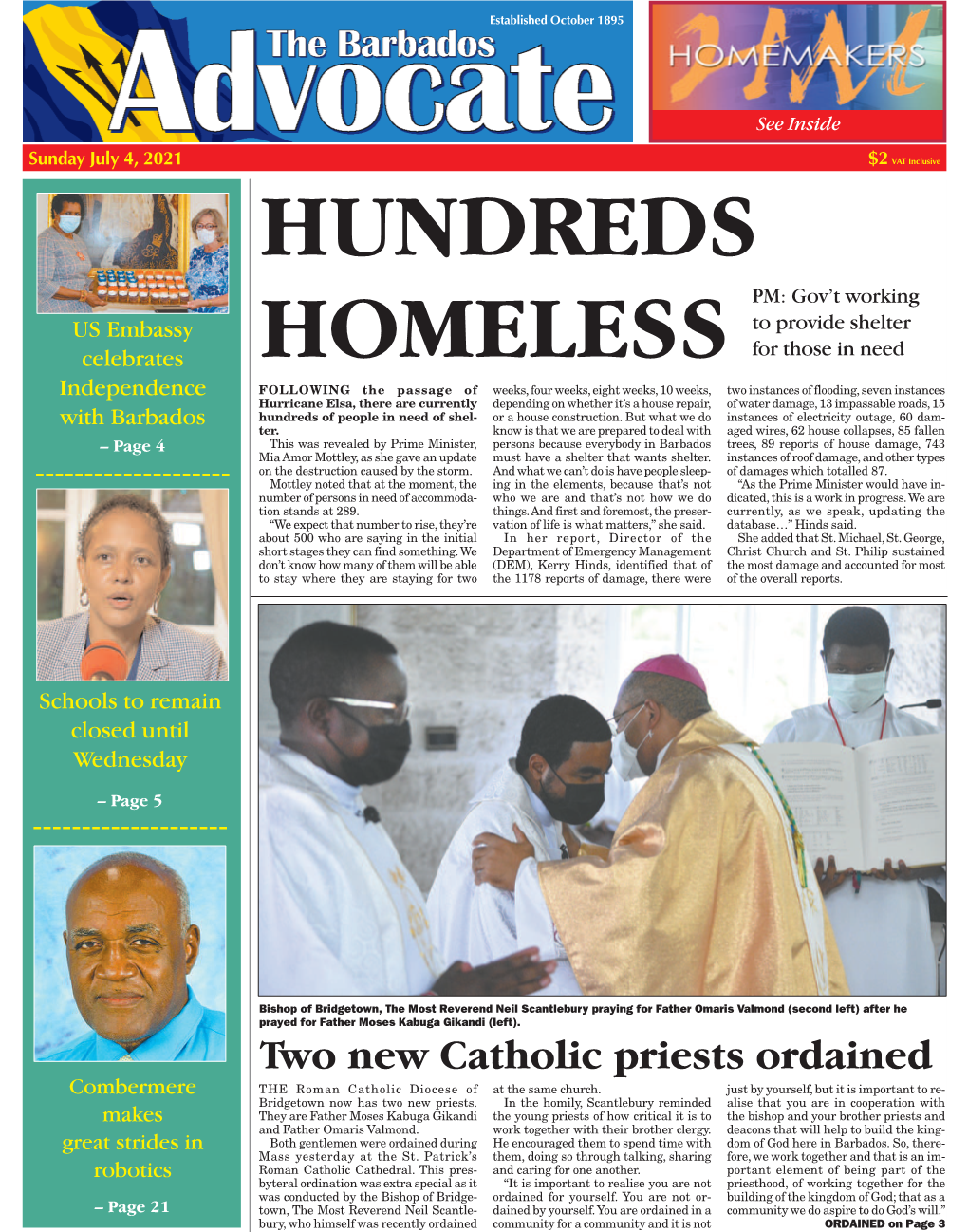 Two New Catholic Priests Ordained Combermere the Roman Catholic Diocese of at the Same Church