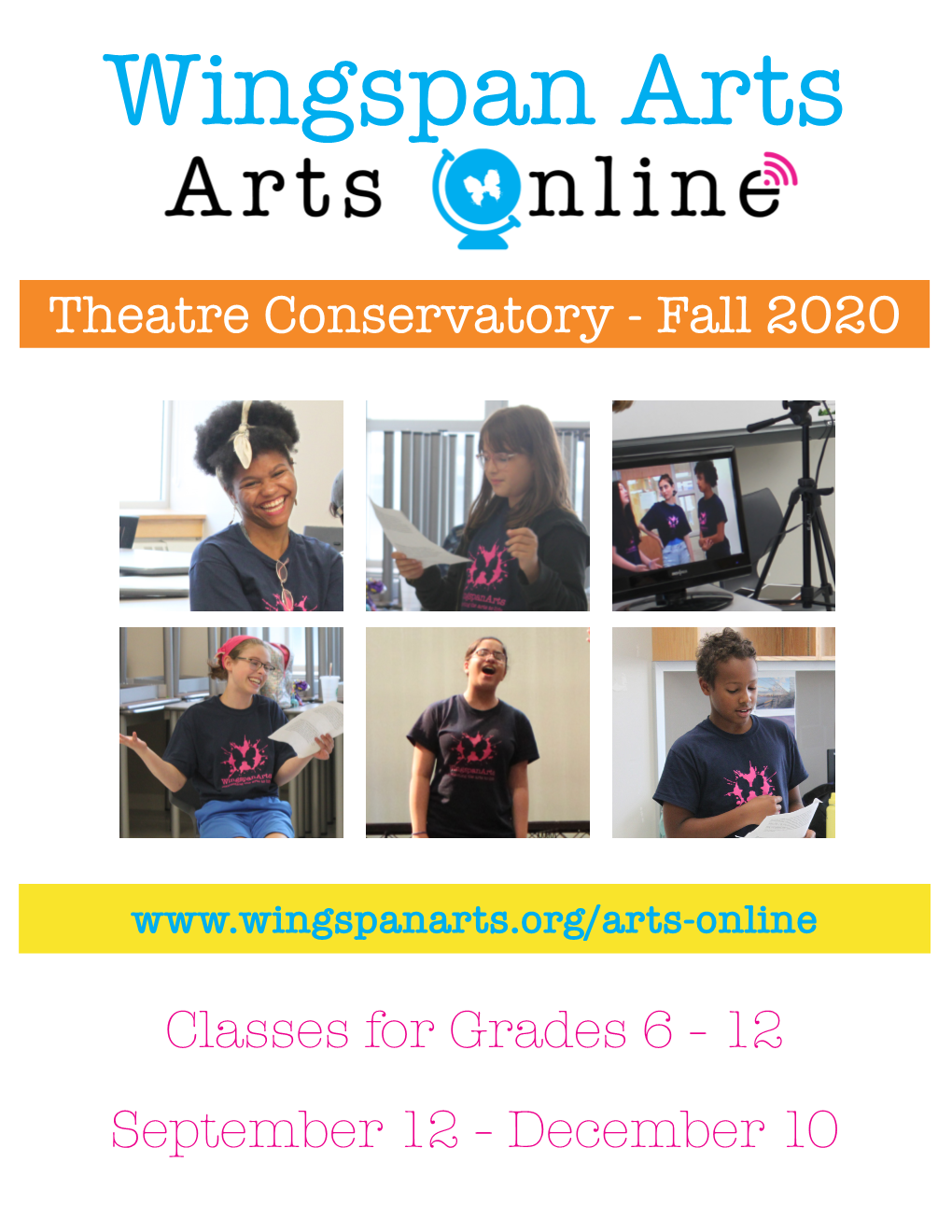 Theatre Conservatory - Fall 2020