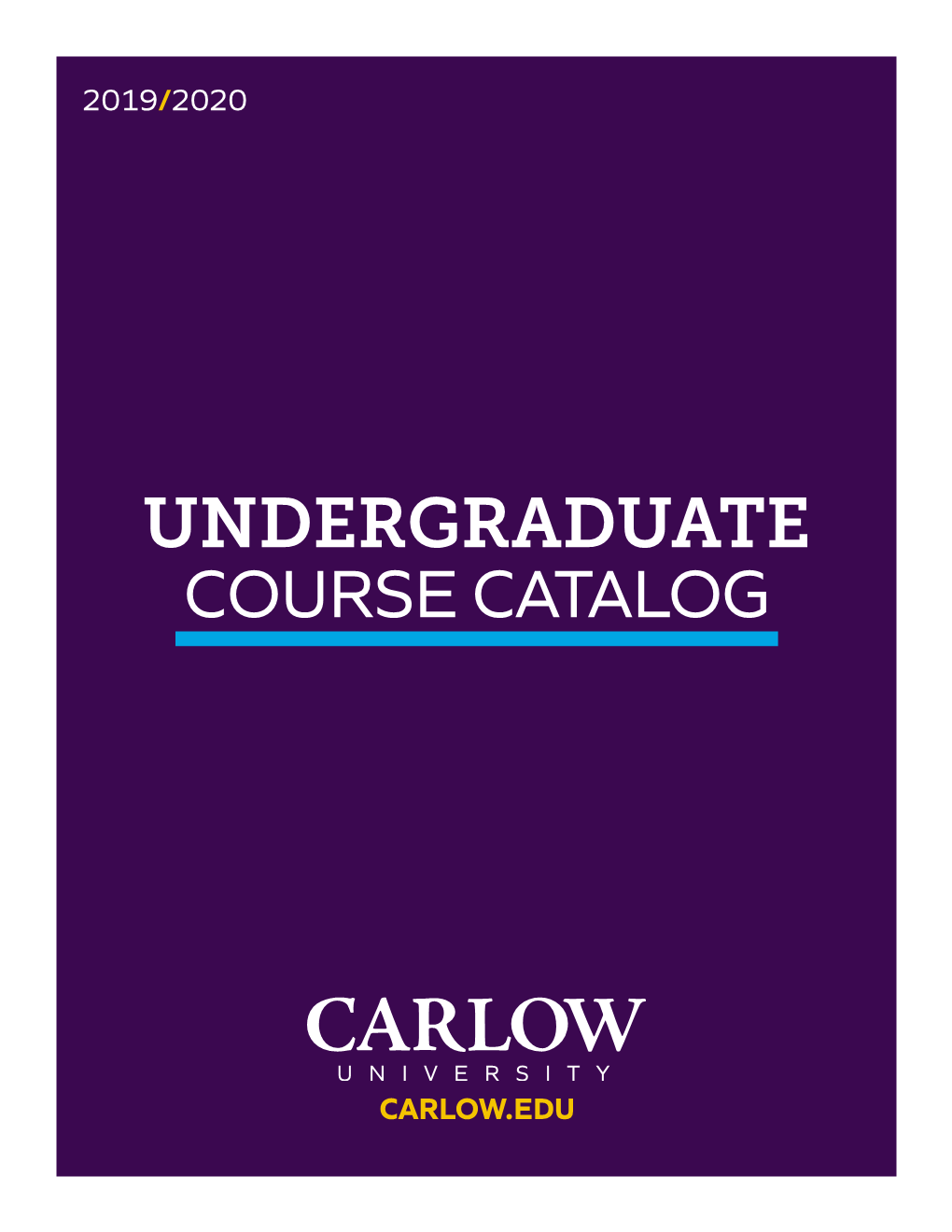 Undergraduate Course Catalog