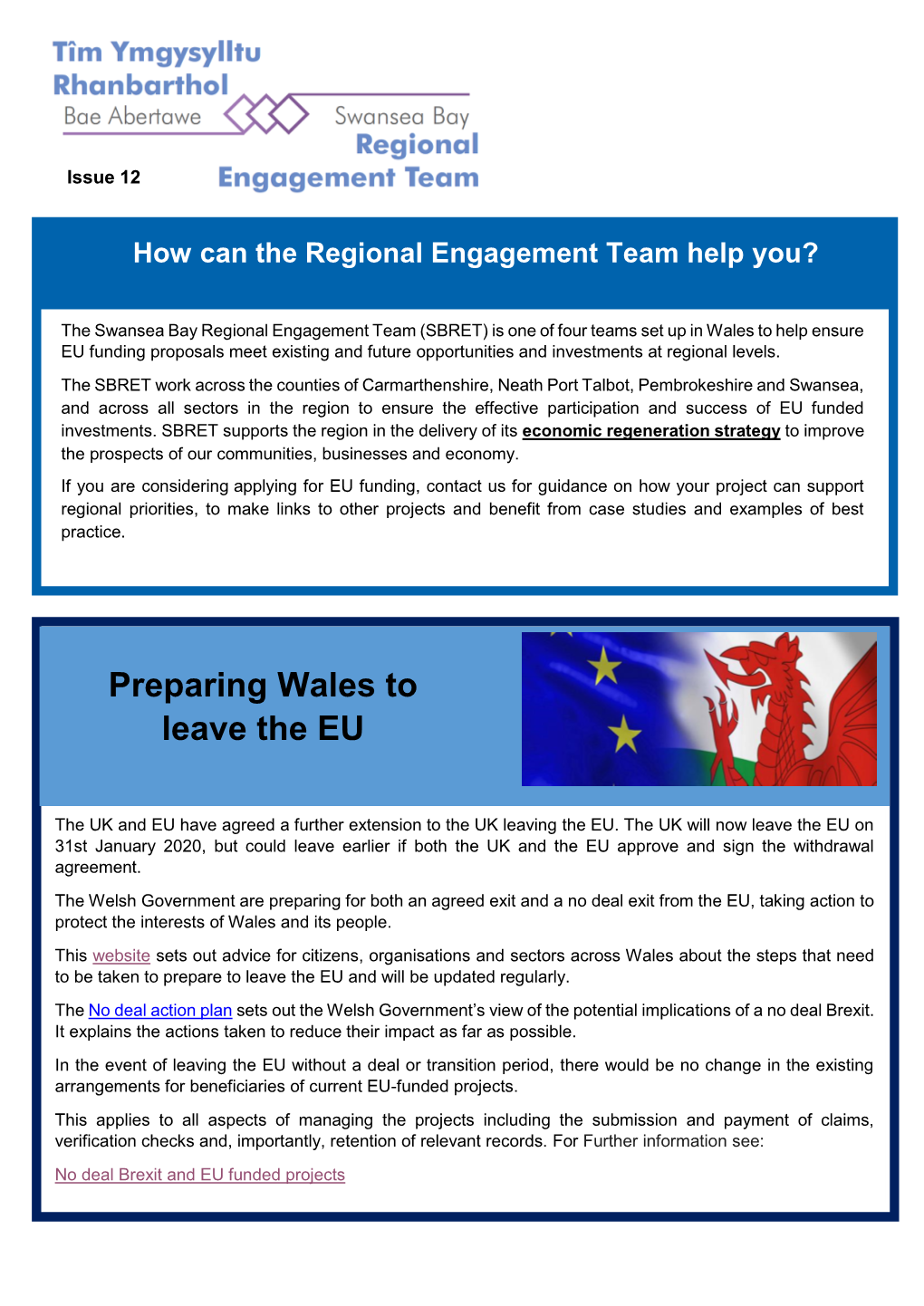 Preparing Wales to Leave the EU