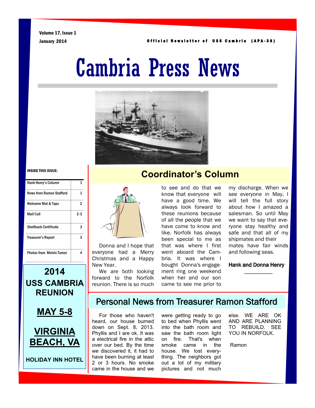 New CAMBRIA Press Newsletter