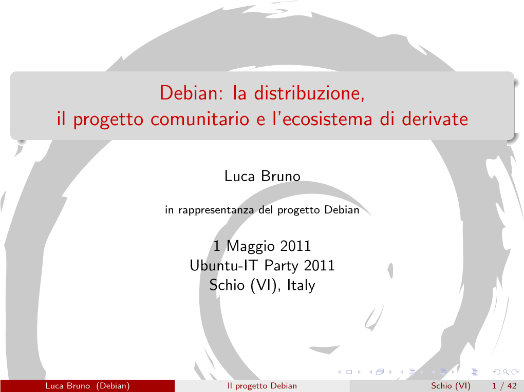 Debian: La Distribuzione, Il Progetto Comunitario E L'ecosistema Di Derivate