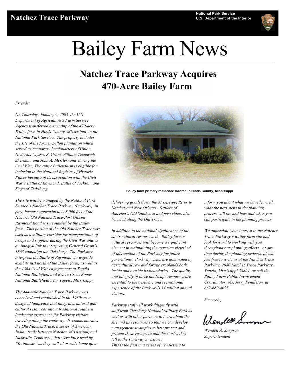 Bailey Farm News