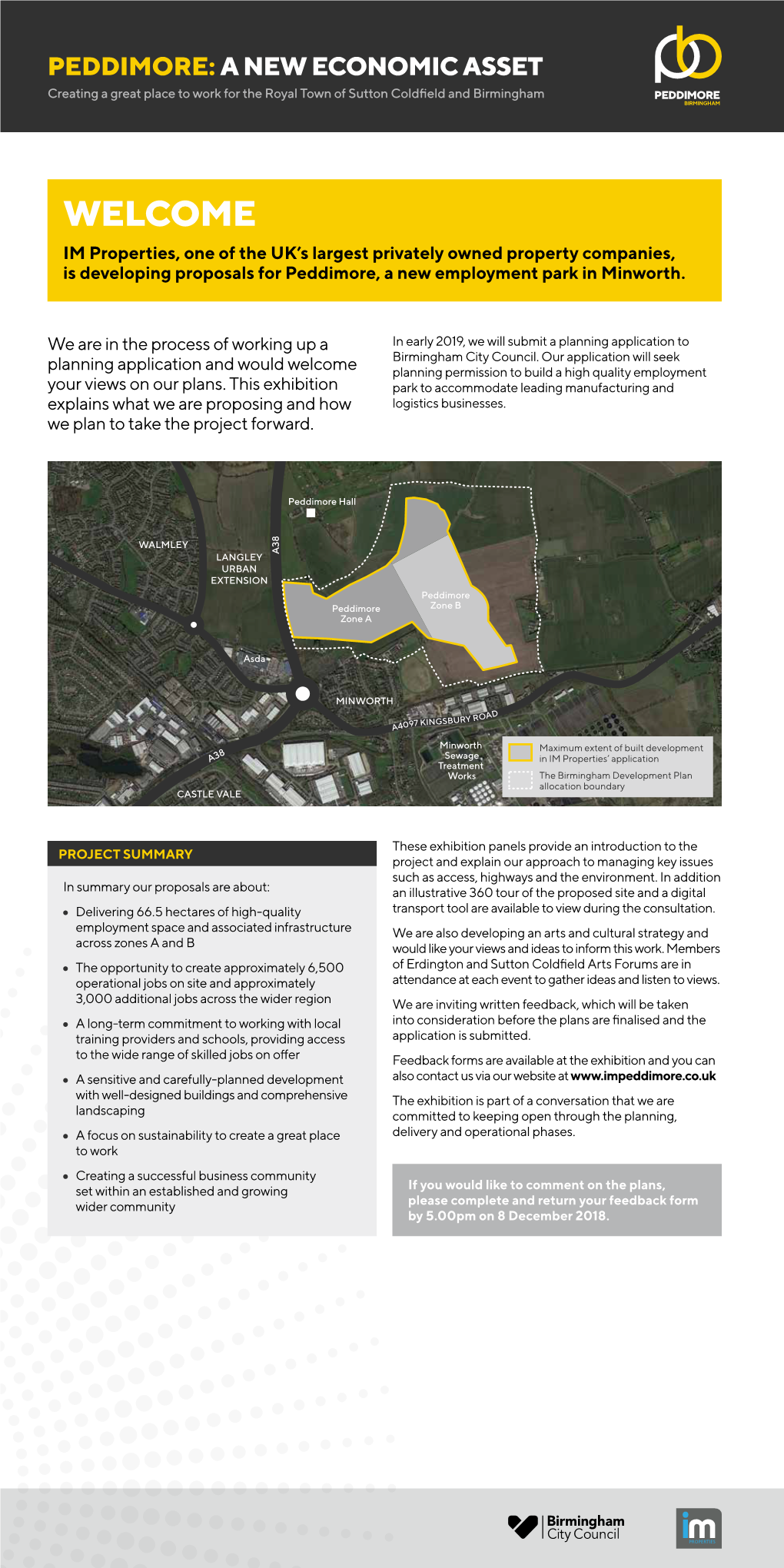 PEDDIMORE: a NEW ECONOMIC ASSET Creating a Great Place to Work for the Royal Town of Sutton Coldfield and Birmingham