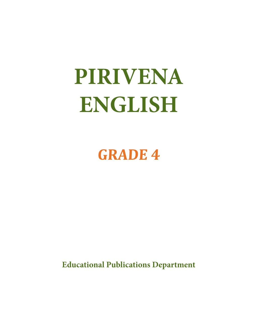 Pirivena English