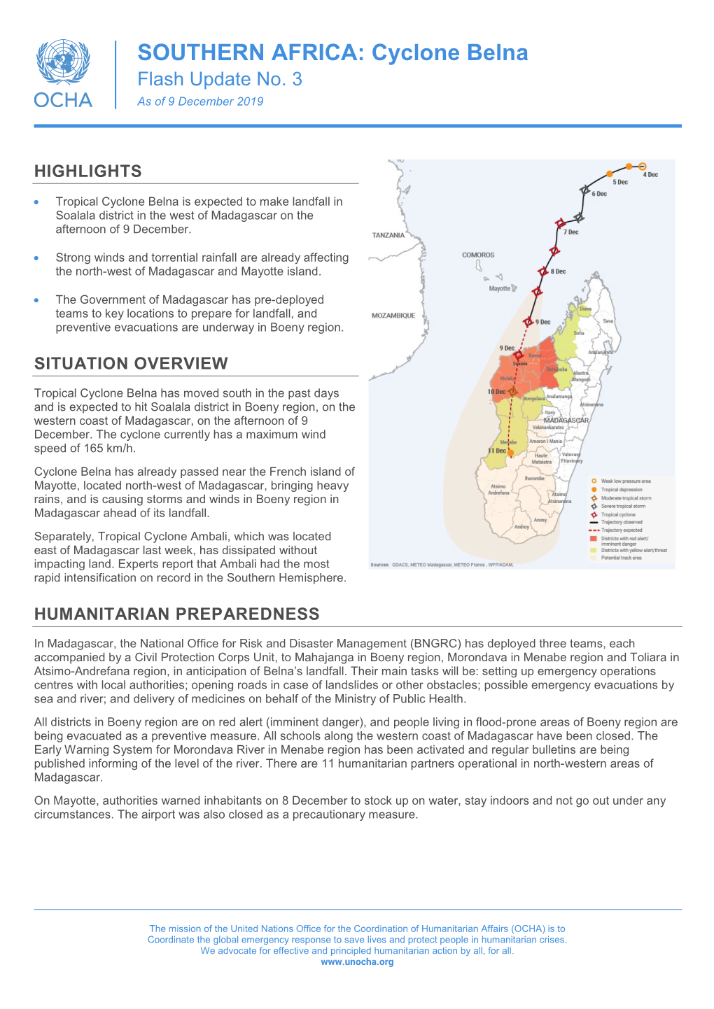 Cyclone Belna Flash Update No