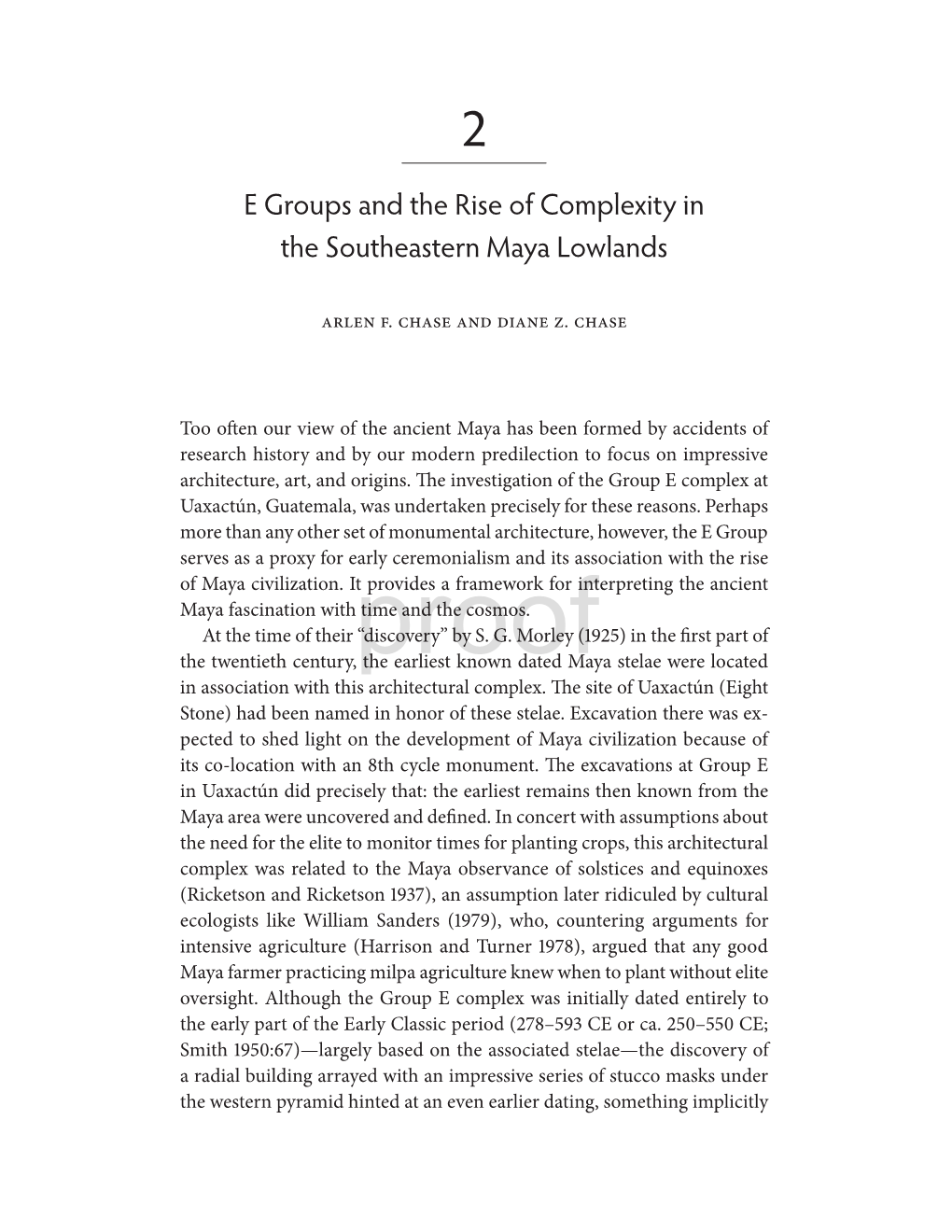 E Groups and the Rise of Complexity in the Southeastern Maya Lowlands