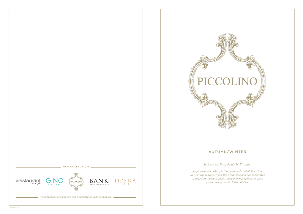 Inspired by Italy, Made in Piccolino SPRING/SUMMER