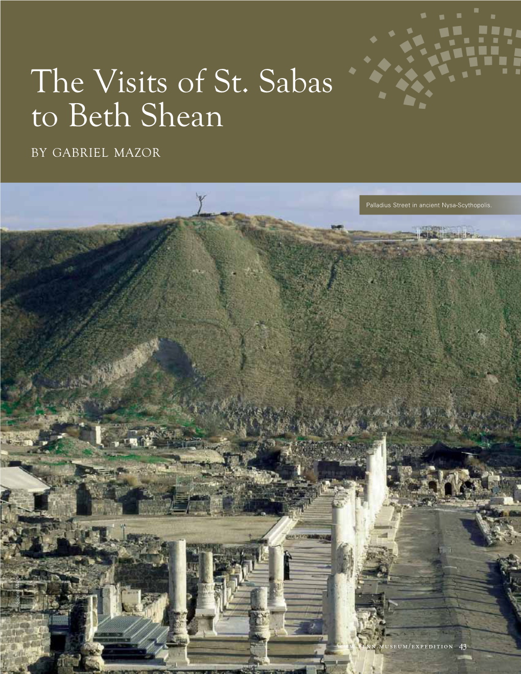 The Visits of St. Sabas to Beth Shean by Gabriel Mazor