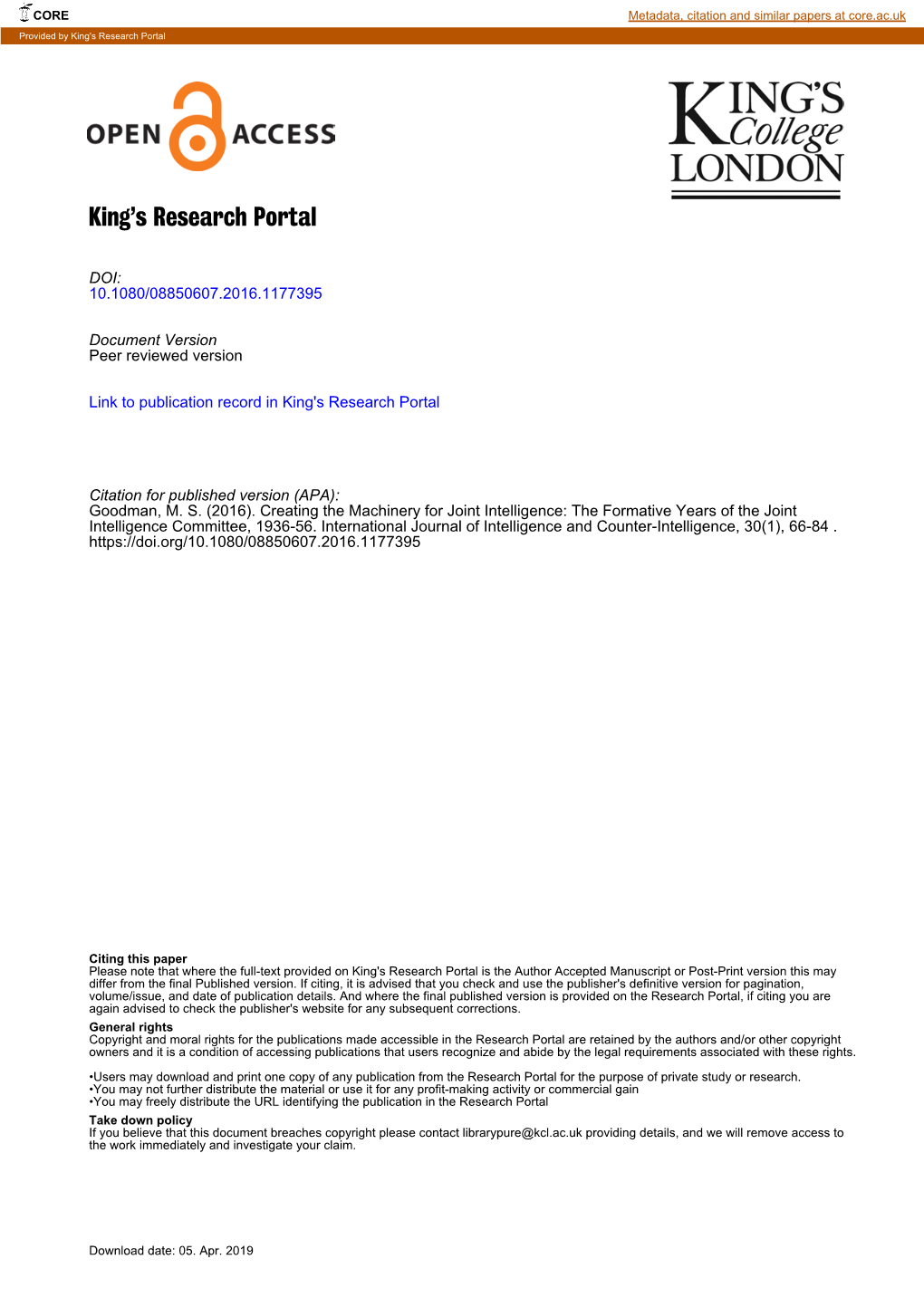 King's Research Portal