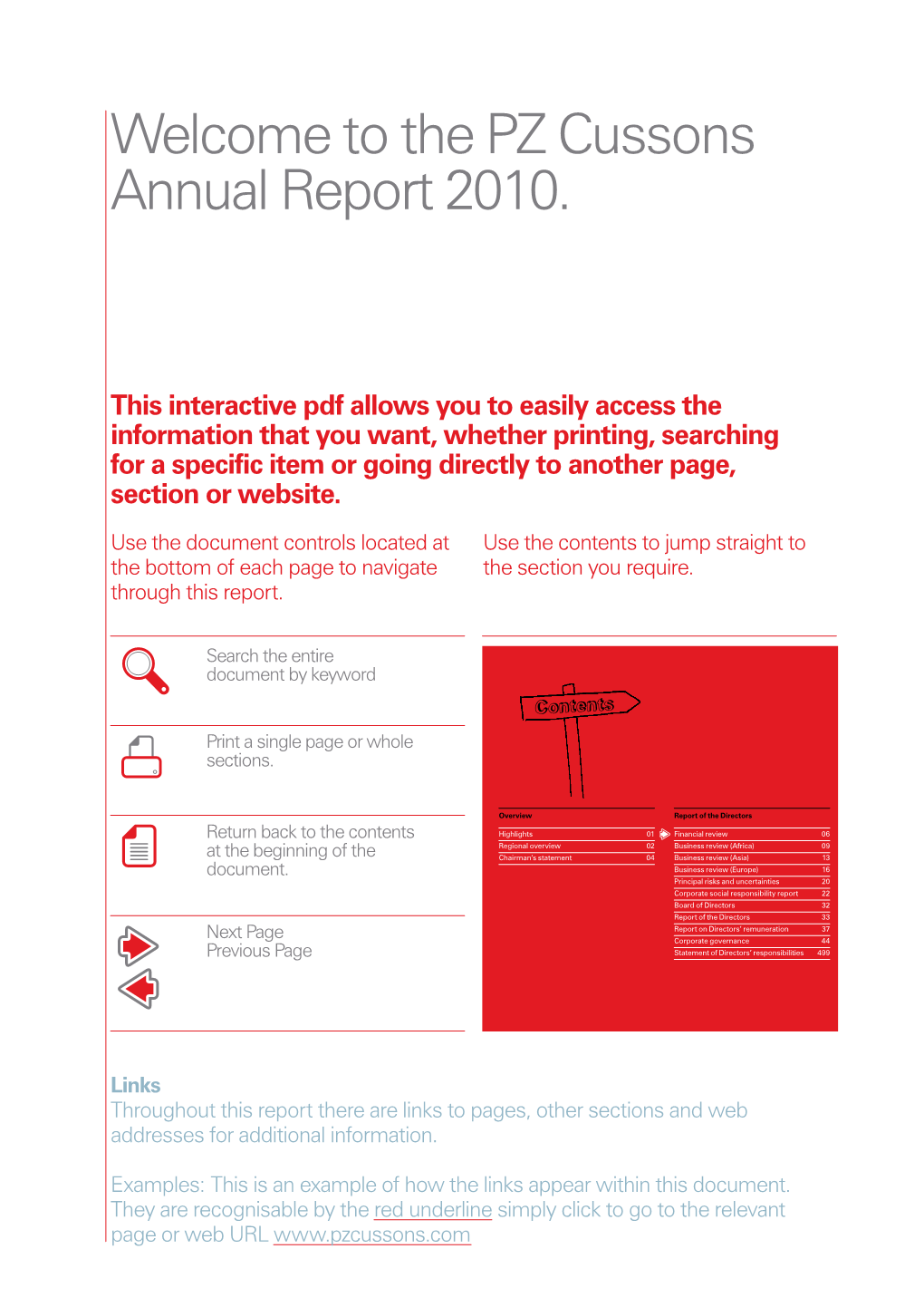 Welcome to the PZ Cussons Annual Report 2010