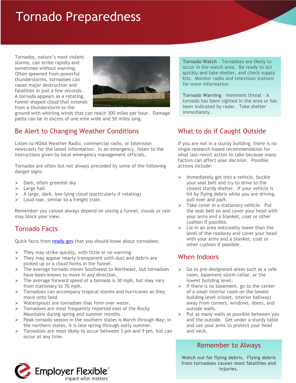 Tornado Preparedness