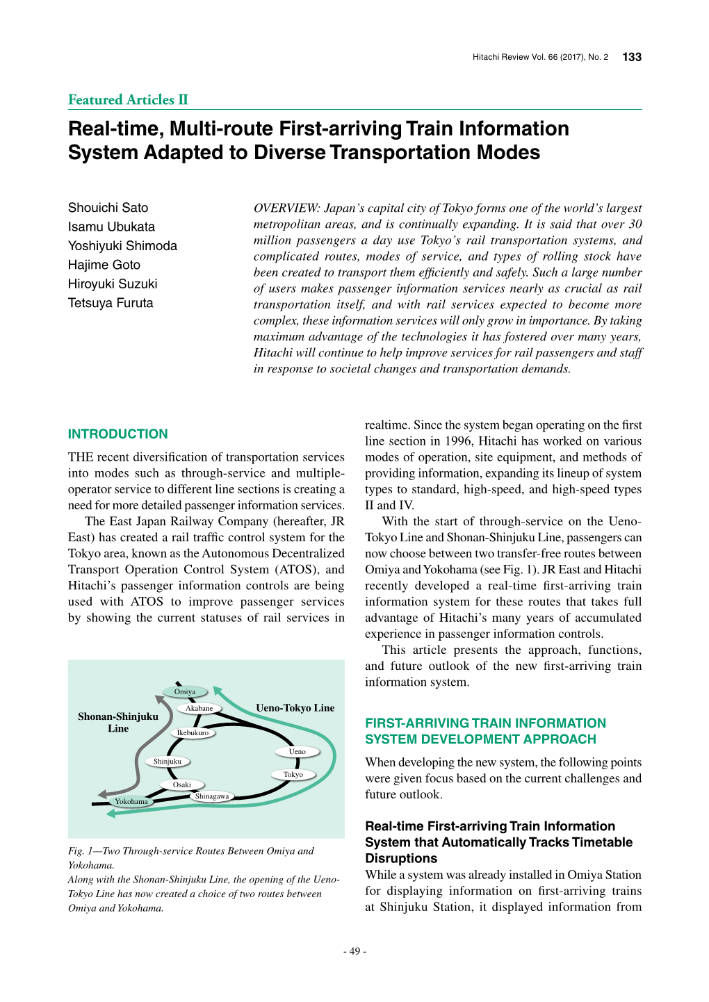 Real-Time, Multi-Route First-Arriving Train Information System Adapted to Diverse Transportation Modes