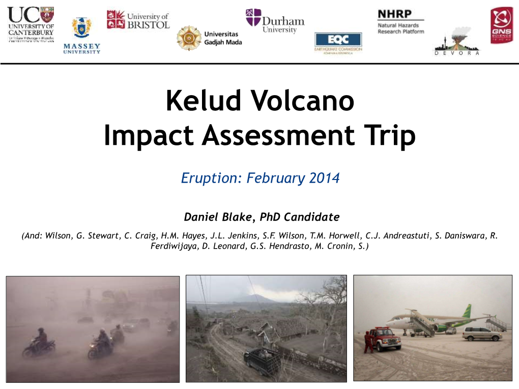 Mt Kelud Impact Assessment