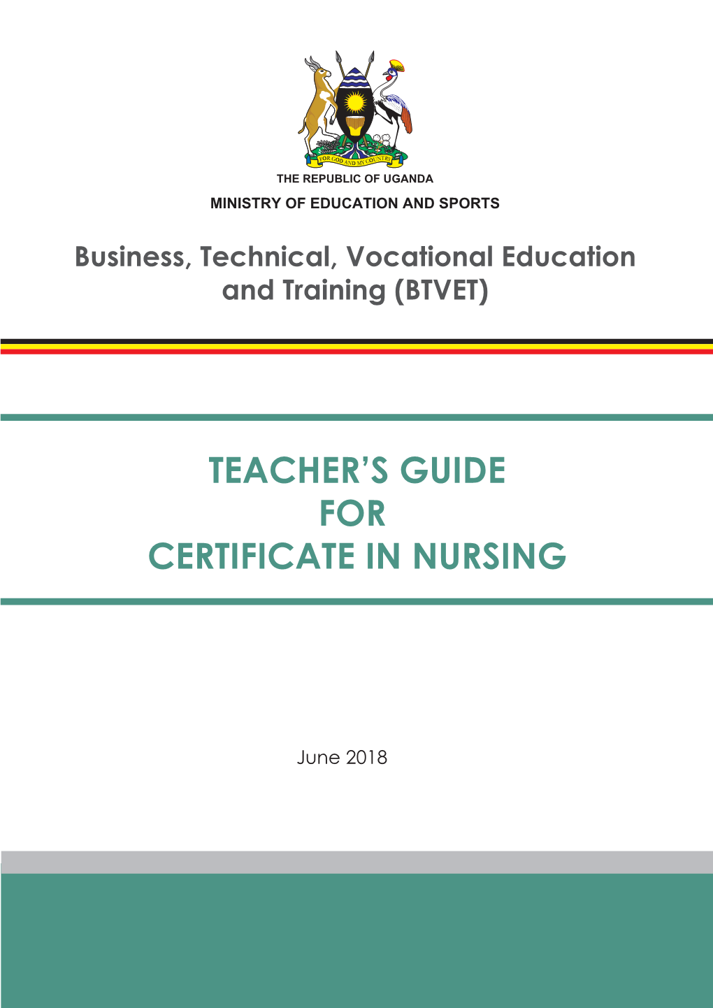 Teacher's Guide for Certificate in Nursing