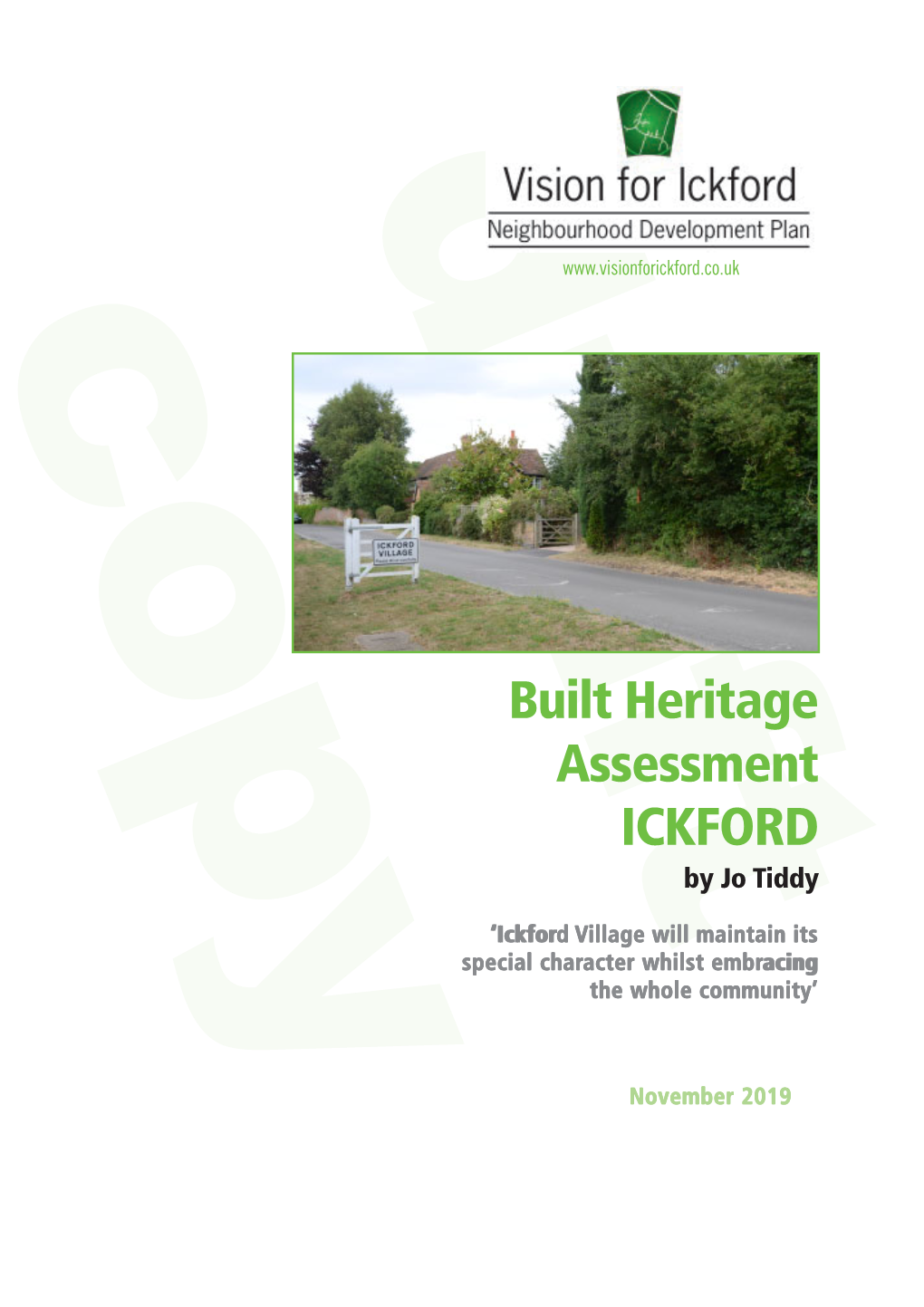 Ickford Heritage Assessment Nov 2019