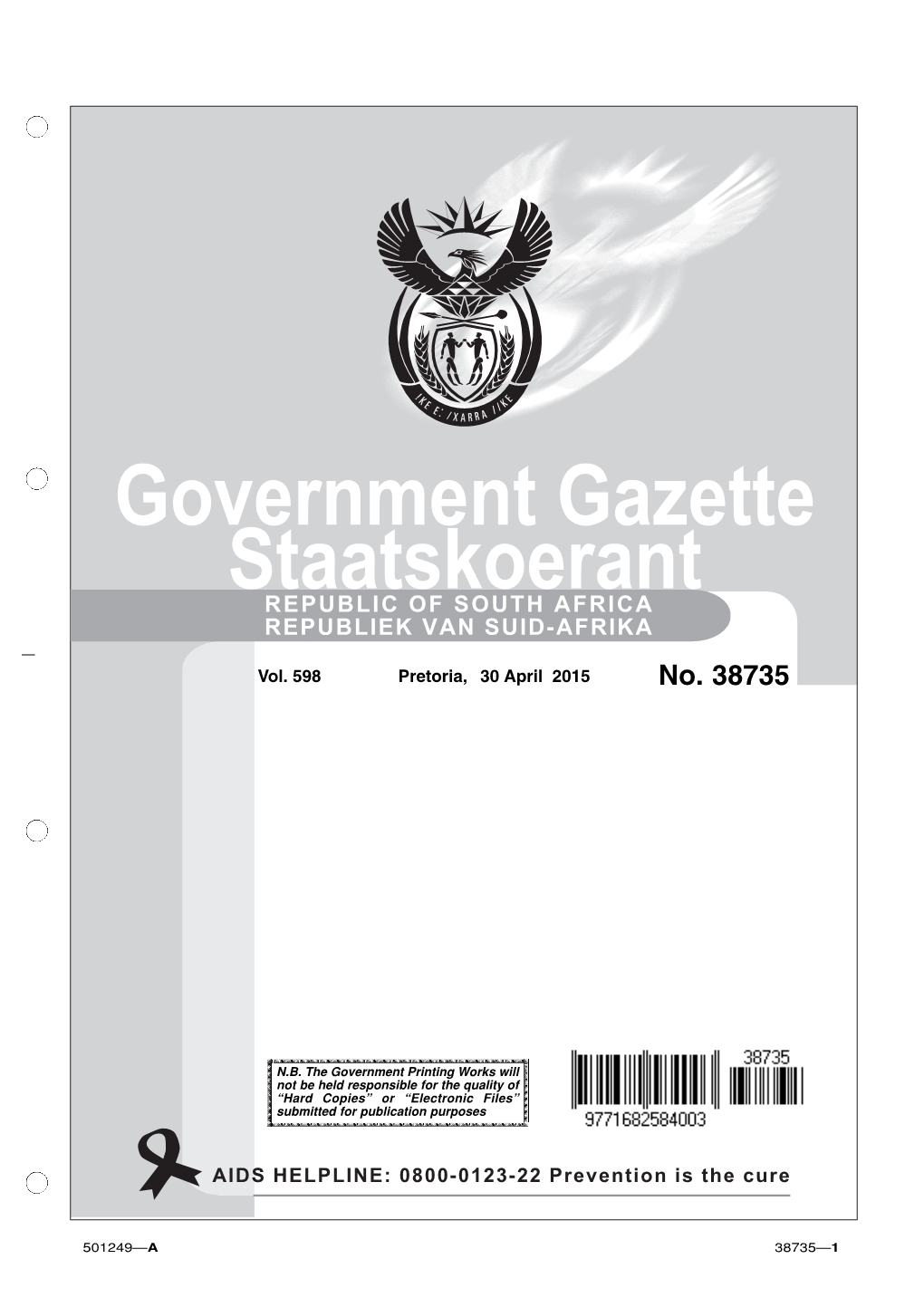 38735 30-4 National Gazette