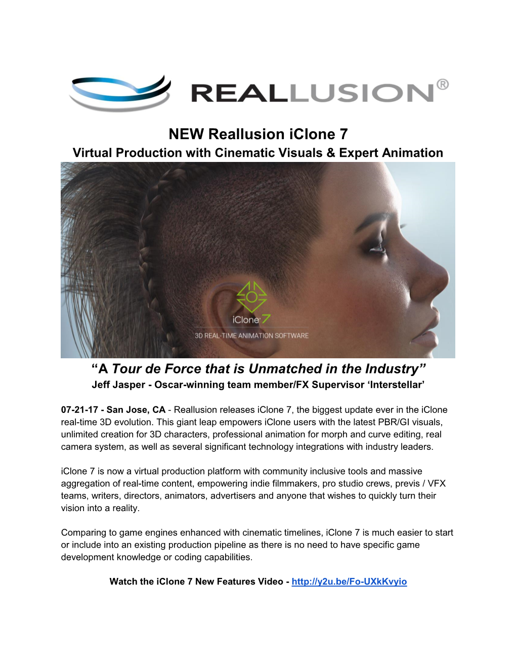 NEW Reallusion Iclone 7 Virtual Production with Cinematic Visuals & Expert Animation