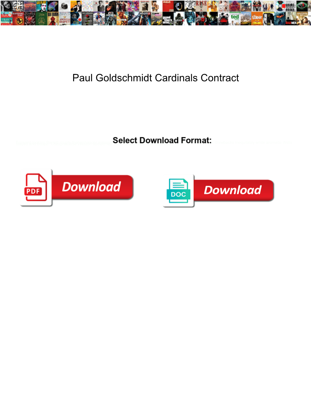 Paul Goldschmidt Cardinals Contract