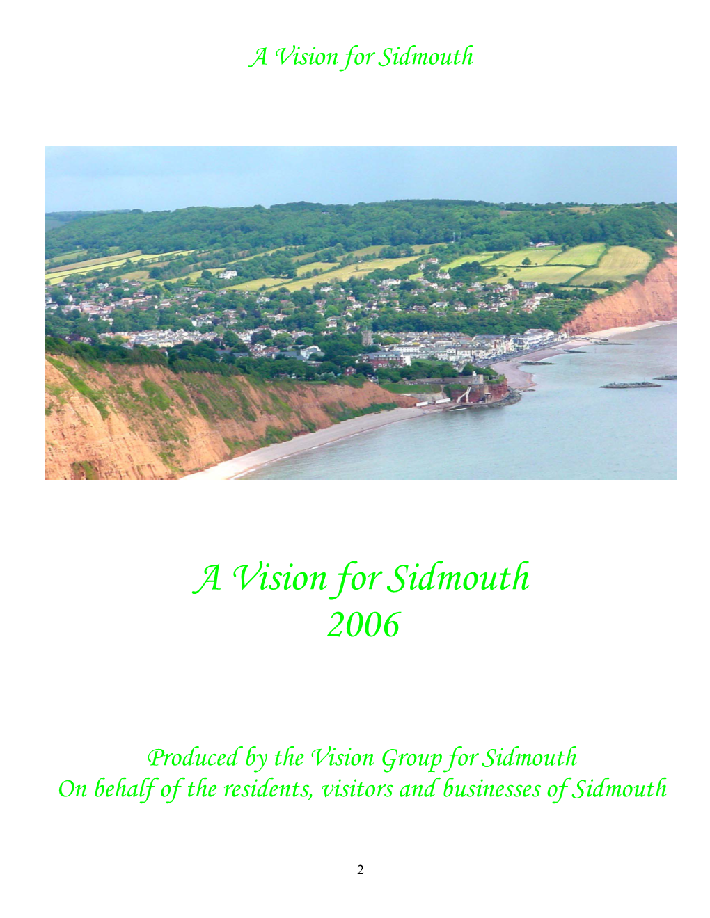 Vision for Sidmouth