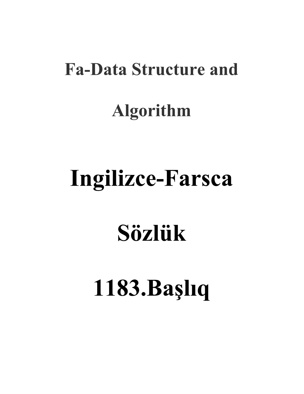 Ingilizce-Farsca Sözlük 1183.Başlıq