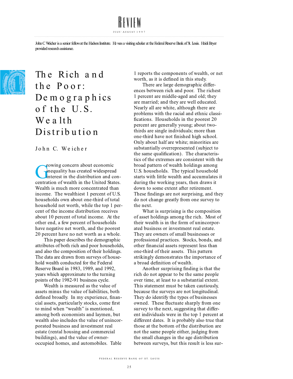 The Rich and the Poor: Demographics of the U.S. Wealth Distribution