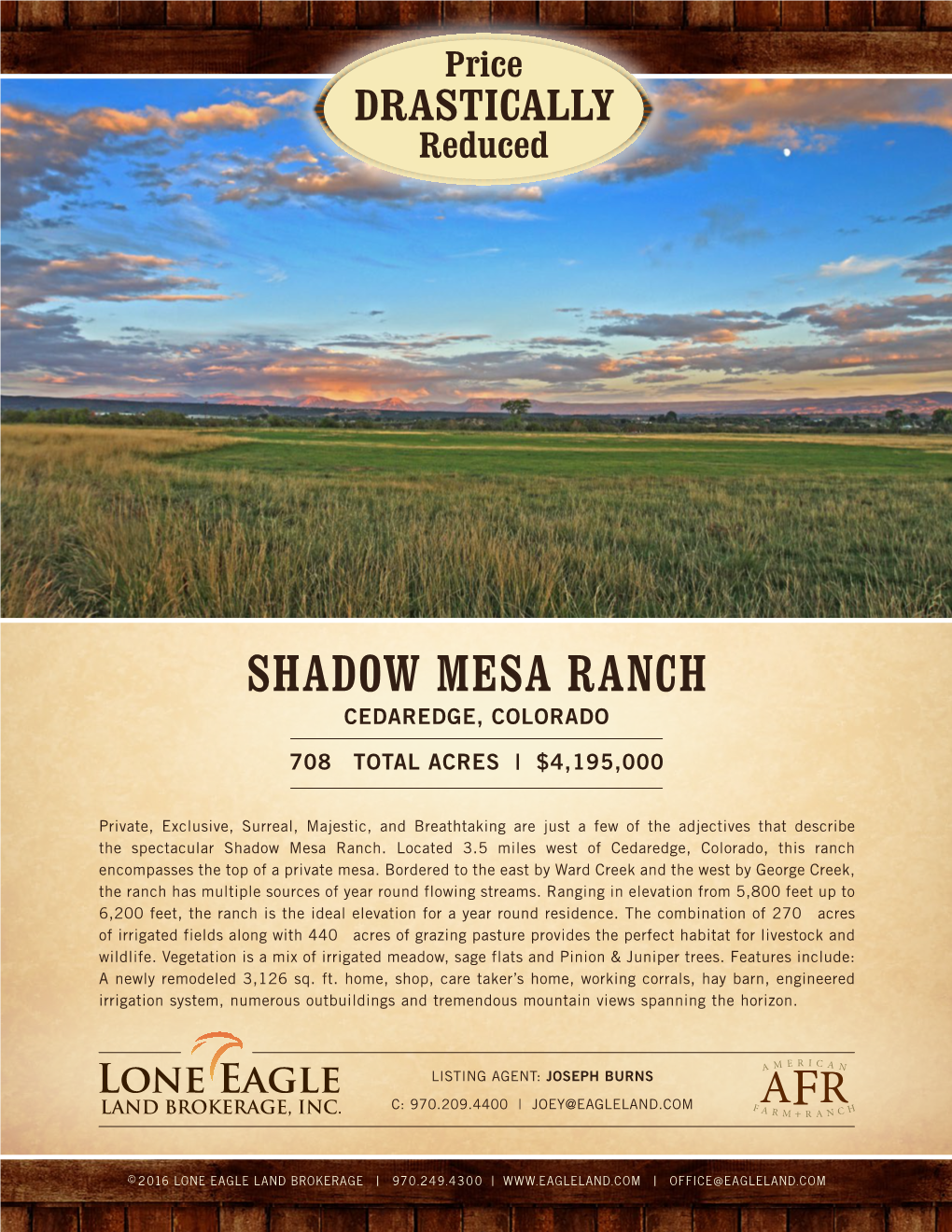 Shadow Mesa Ranch Cedaredge, Colorado