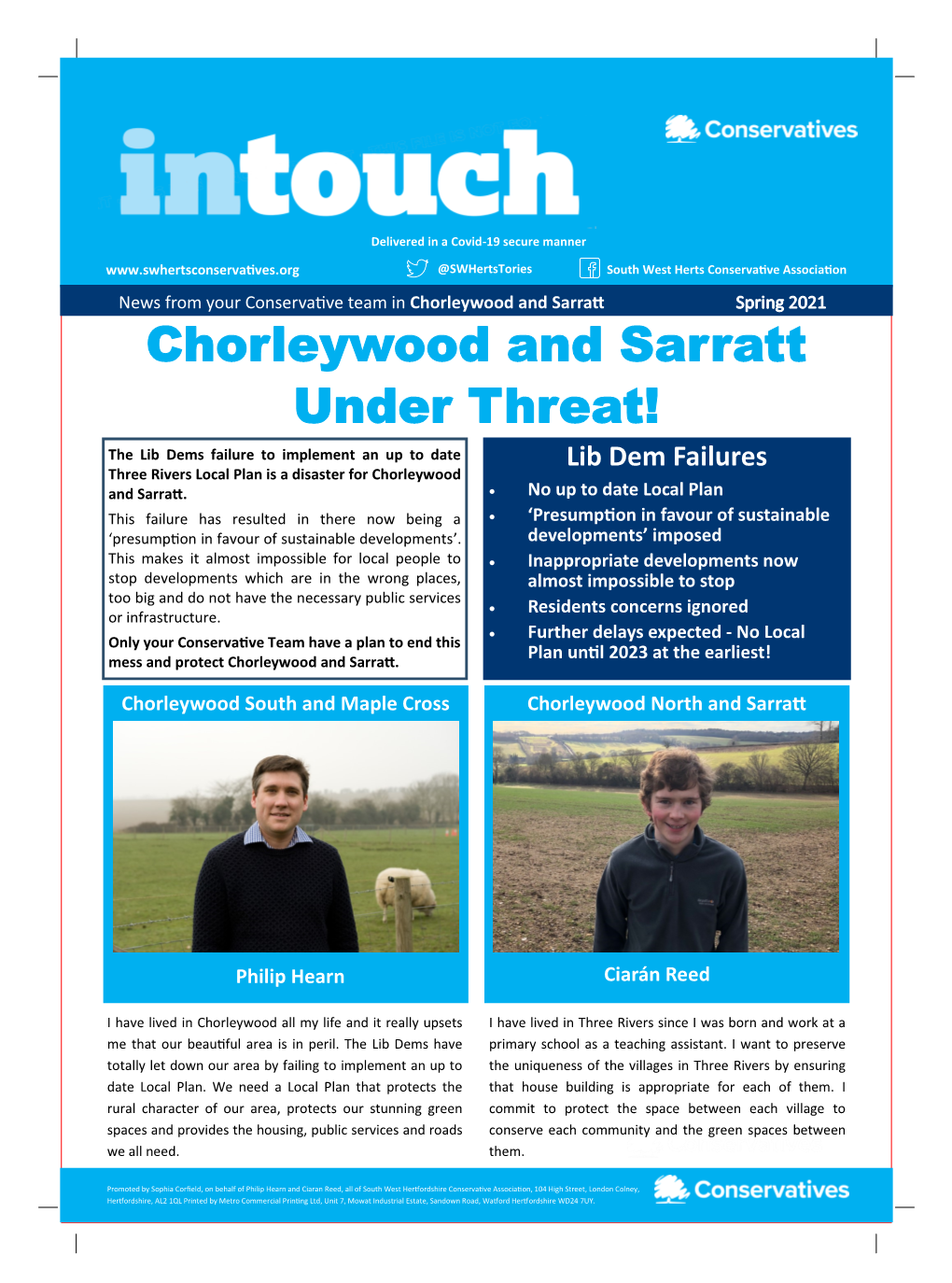 Chorleywood and Sarratt Under Threat!