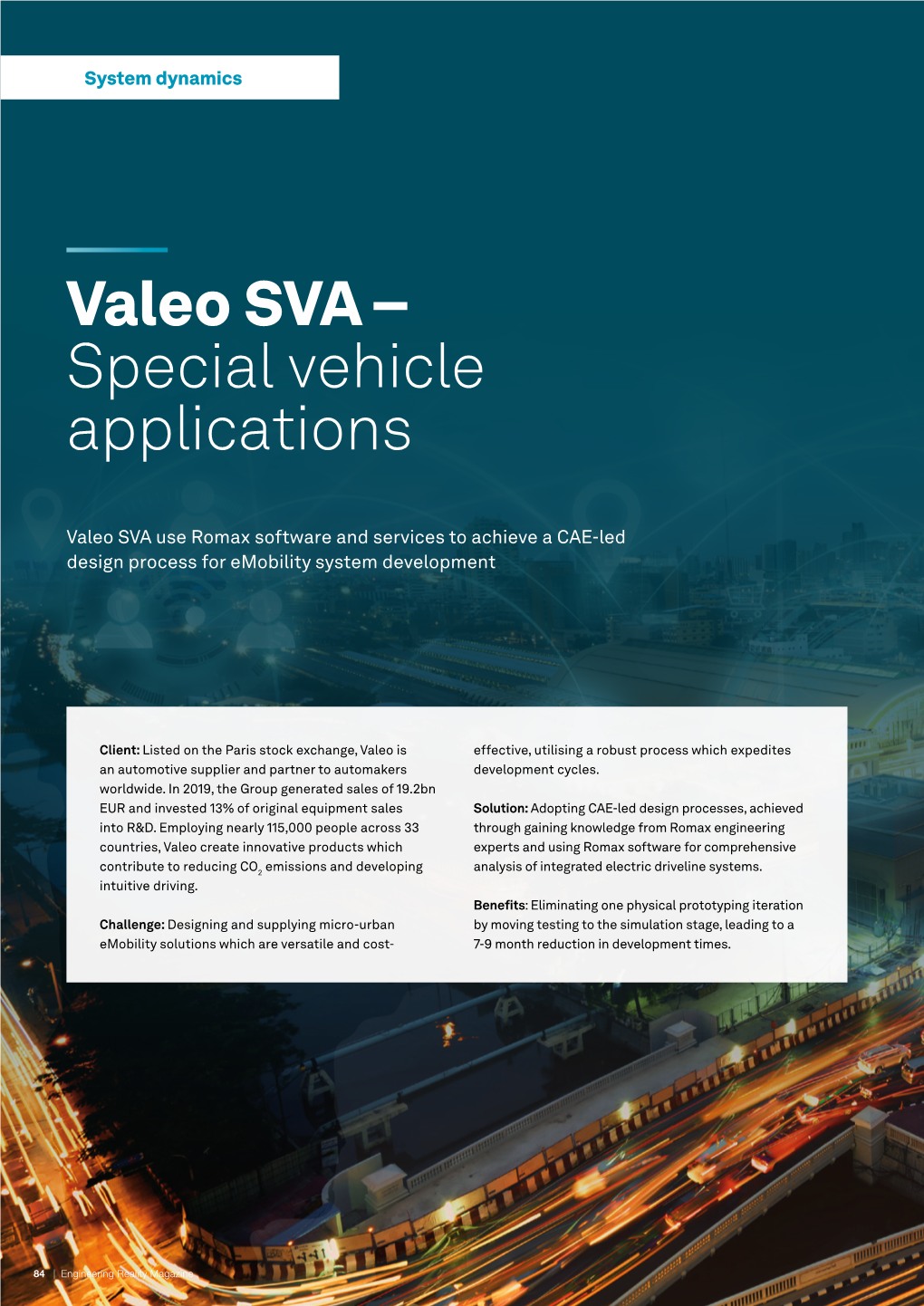 Valeo SVA – Special Vehicle Applications